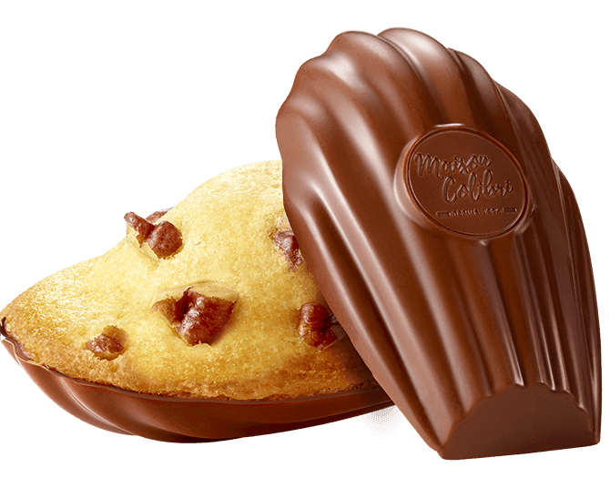Madeleine Café Coque Chocolat Noir